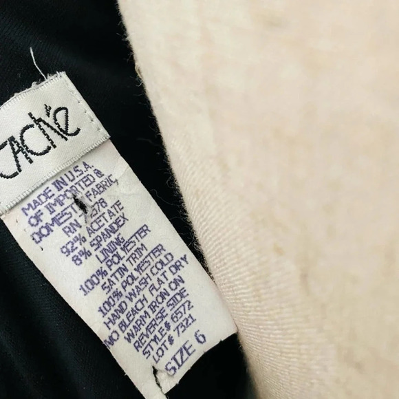 Vintage 90s Cache Halter Sparkle Black & White Formal Dress - Picture 3 of 16